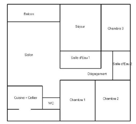 Appartement F5, possibilité d'une 4ème chambre, lumineux avec vue dégagée – Dugazon (La GUP)