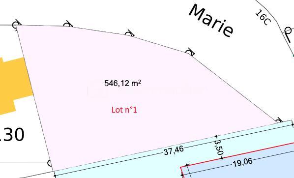 Terrain de 548 m²