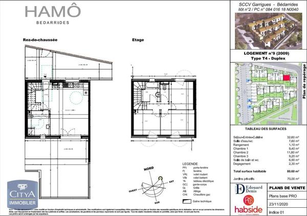 Maison à louer 4 pièces 80.6m² Bédarrides (84370)