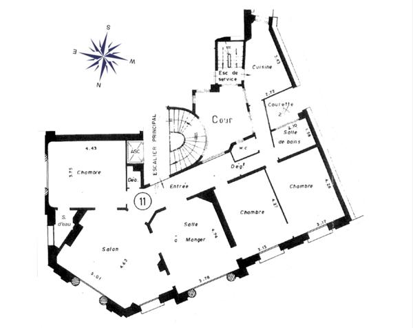 Pereire / Maillot - appartement d'angle en étage élevé, vue dégagée