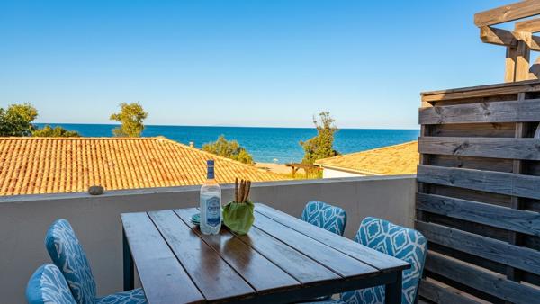 Bravone – Appartement T3 terrasse vue mer, à proximité de la plage