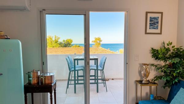 Bravone – Appartement T3 terrasse vue mer, à proximité de la plage