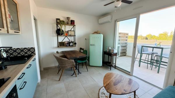Bravone – Appartement T3 terrasse vue mer, à proximité de la plage