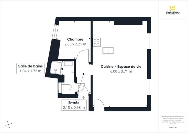 Coup de cœur ! 2 pièces, 34 m² - Dernier étage sans vis-à-vis/Très lumineux - Passage Desgrais, Paris