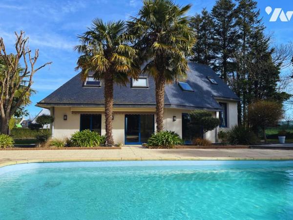 Maison - propriété - 3500 m2 - Piscine - expo sud - La Foret Fouesnant - 125 m2 - extension possible