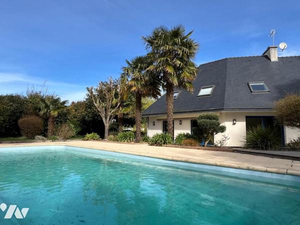 Maison - propriété - 3500 m2 - Piscine - expo sud - La Foret Fouesnant - 125 m2 - extension possible