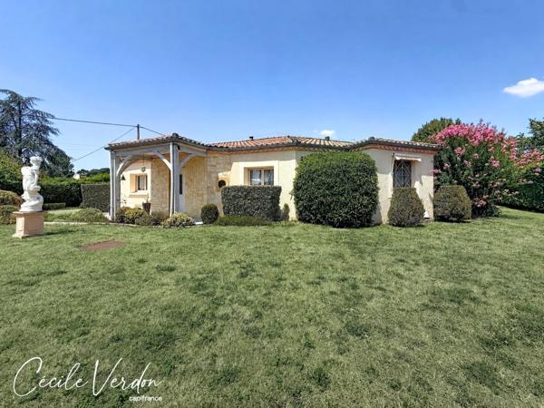 Plain-pied 145 m2, 4 chambres sur 2319 m2 de terrain à vendre 6 pièces BERGERAC (24)