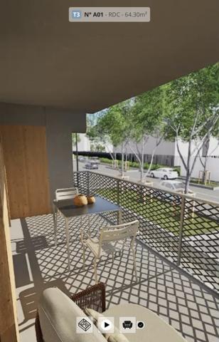 Vénissieux (69200) BRS - T3 64 m2 avec balcon 11 m2