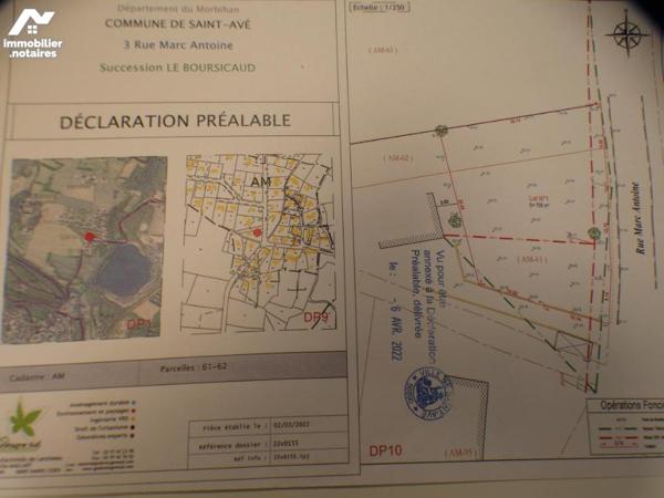 VENTE EN IMMO-INTERACTIF® : TERRAIN - St Ave - Morbihan (56)