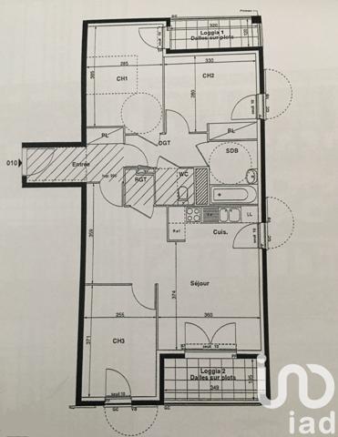 Appartement à vendre 4 pièces 73 m² Chanteloup-en-Brie