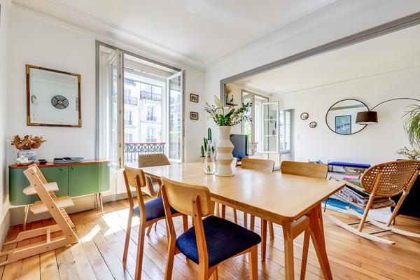 Appartement Paris 75017 Guy Môquet 4 pièces 73 m2