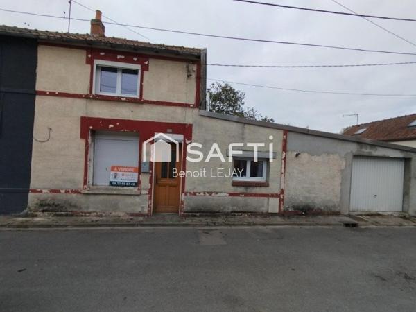 maison semi individuel à restaurer avec garage