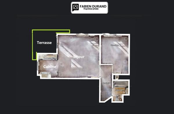 Appartement T2 42 m²  Terrasse Parking Cave