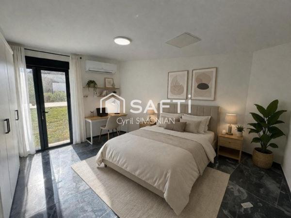 Villa T4 récente avec piscine au calme absolue.