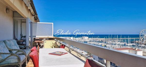 T2 vue mer avec terrasse et place de parking