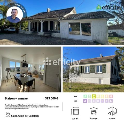 Maison 6 pièces - 170 m² Exclusivité efficity