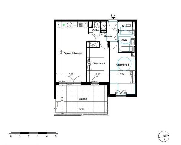 Appartement à vendre 3 pièces 61 m² Cogolin