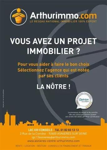 Vente                                                      Appartement
                        
                     2 pièces                      41 m2                     à Asnières-sur-Seine