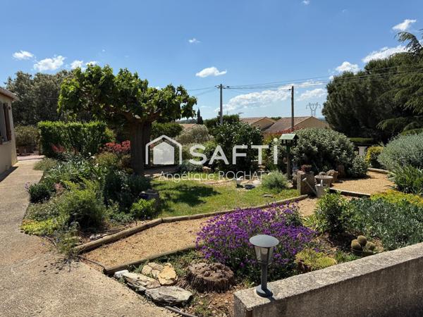 Nouveauté sur Magalas Maison de plain pied  4 chambres grande piscine sur 1100m2 un coin de paradis