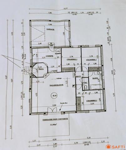 Orange Sud -maison de plain pied avec 3 chambres