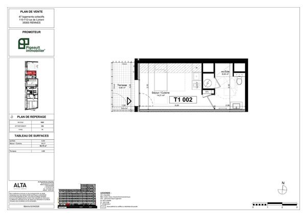 Vente Appartement T 1 - Rennes - Lorient - Saint-Brieuc