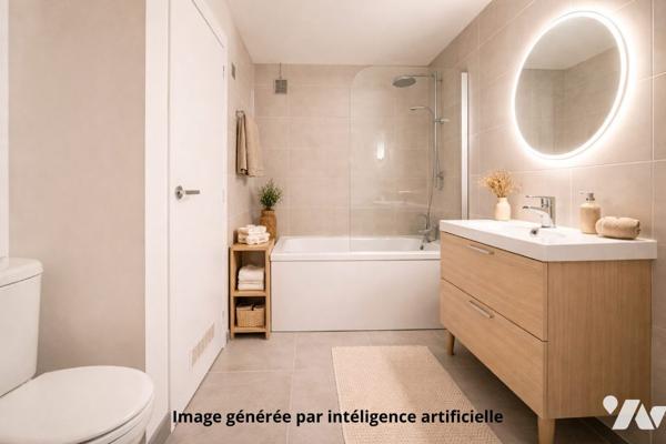 Gaillon - Studio de 33 m2 avec cave et place de parking