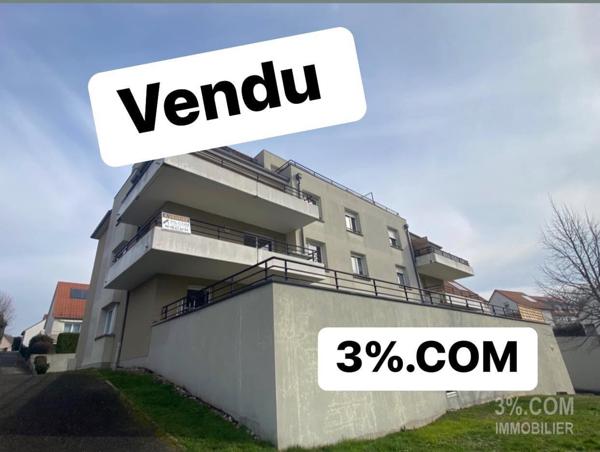 3%COM Bel appartement F4 avec terrasse et grand garage  Hochfelden (67270)