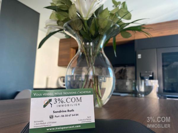 3%COM Bel appartement F4 avec terrasse et grand garage  Hochfelden (67270)