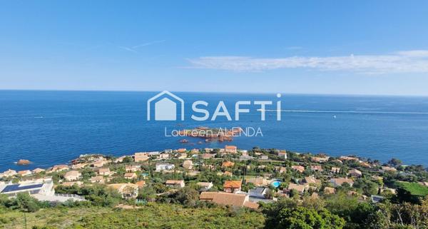 En plein cœur de l'Estérel, vue mer à 180°