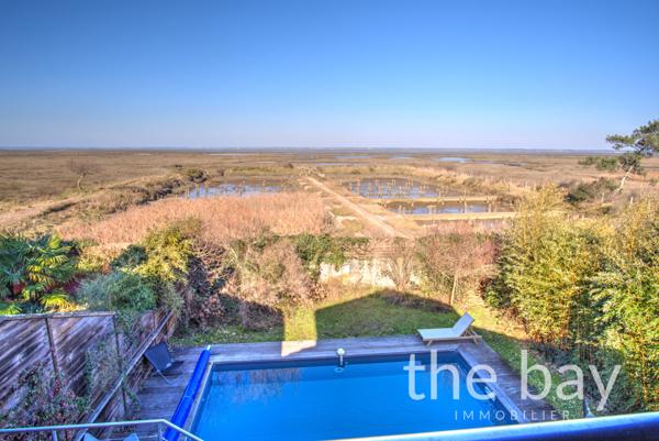 Gujan-Mestras (33470) Villa bois 3 chambres en première ligne