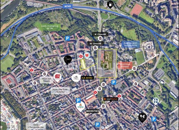Bureaux à vendre à Lille immeuble durable avec terrasses et parkings