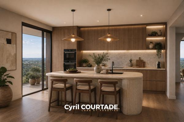 Lattes, Dpt Hérault (34), Appartement 5 pièces haut-de-gamme avec terrasse panoramique