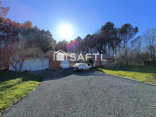 Maison traditionnelle avec grand jardin et piscine