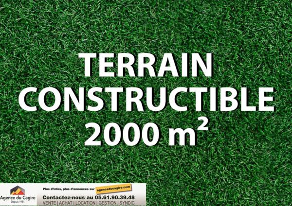 Terrain 2000m²
