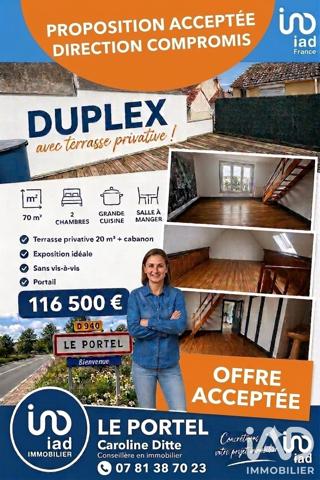 Appartement à vendre 4 pièces 70 m² Le Portel
