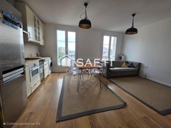 Appartement 2 pièces avec cave en plein centre ville.