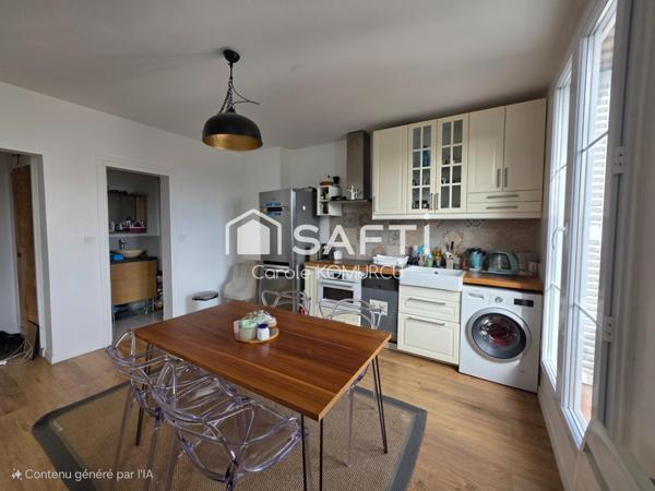 Appartement 2 pièces avec cave en plein centre ville.