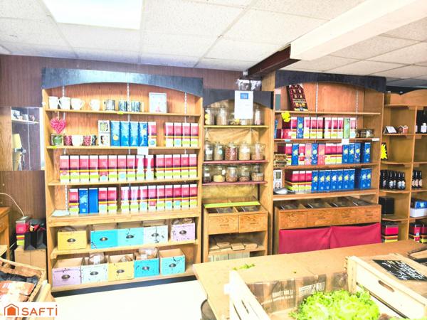 Vaste local commercial comprenant en partie supérieure 2 beaux appartements en duplex, piscine et garage