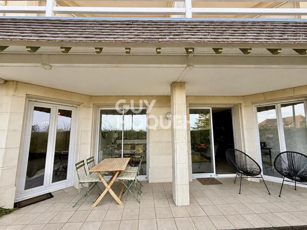TOURGEVILLE PLAGE - APPARTEMENT 2/3 PIECES EN REZ DE JARDIN FACE MER