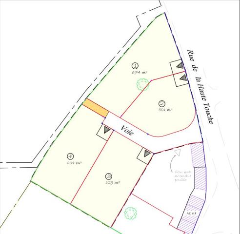 Terrain constructible de 634 m2
