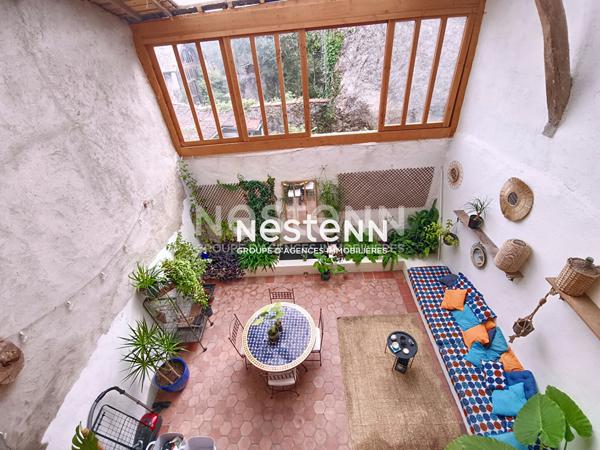 A vendre maison de ville 4 pièces 116 m² avec cour intérieur à Mirande