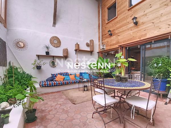A vendre maison de ville 4 pièces 116 m² avec cour intérieur à Mirande