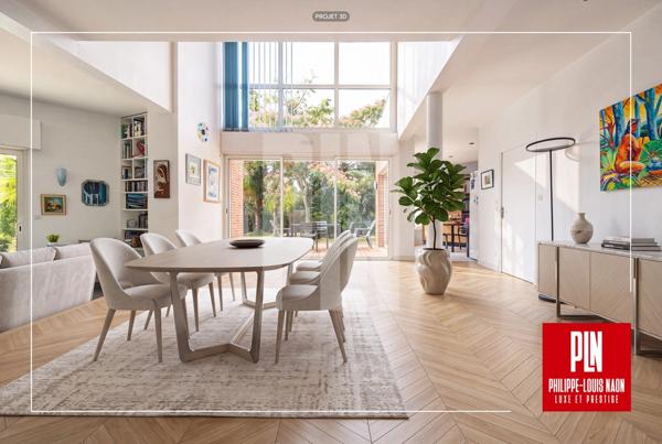 À 5MN du Mans, une propriété d'architecte rare réunissant 2 chambres de plain-pied, une piscine et un magnifique parc paysager