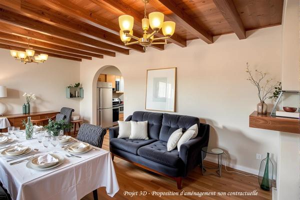 A vendre, Astaffort, Centre village local commercial vide et Appartement