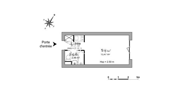 Location Studio 18.86 m² - Vandœuvre-lès-nancy 54500