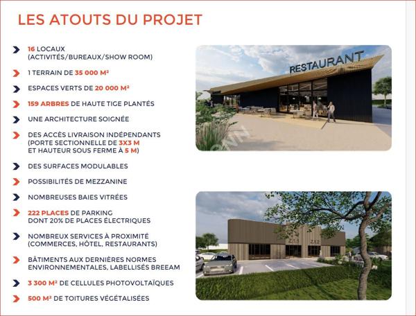LOCAUX D'ACTIVITÉS/BUREAUX/SHOW ROOM -440m²- Zone Actipark/B'EST -FAREBERSVILLER