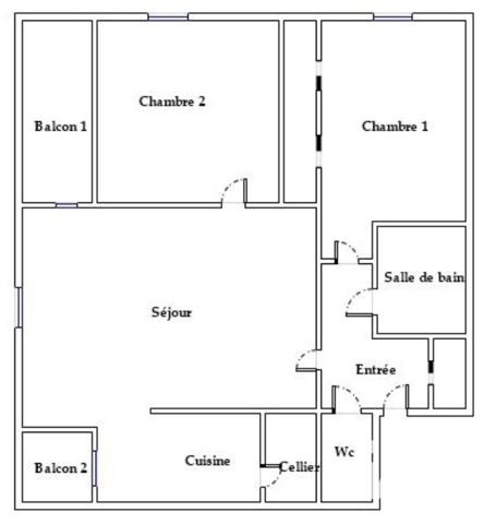 Appartement à vendre 3 pièces 55,82 m² Orly