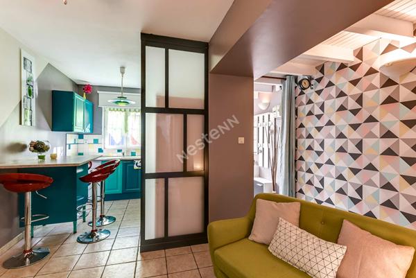 Maison en pierre rénovée, garage, terrasses et T2 indépendant