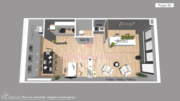 Bureau à vendre 1 pièce de 50 m²