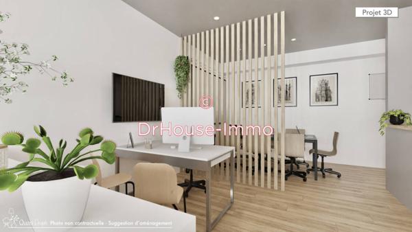 Bureau à vendre 1 pièce de 50 m²